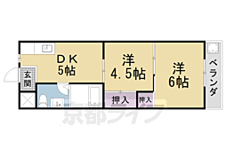 マルシン四ノ宮ハイツ 2DKの間取図画像