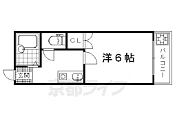 ヴィラ花池 1Kの間取図画像