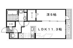 フリーデSTA 1LDKの間取図画像