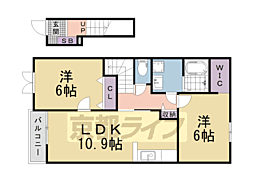 レイクとも1 2LDKの間取図画像