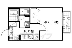 グリーンハイツ 1Kの間取図画像