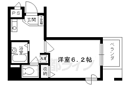 プレサンス京都駅前2 1Kの間取図画像