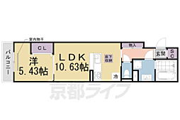 SejourMiriiy 1LDKの間取図画像