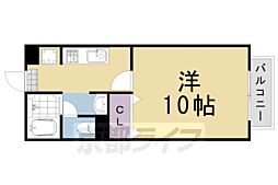 グランドールC 1Kの間取図画像