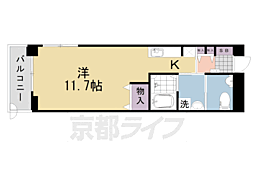 ノーブルハウス ワンルームの間取図画像