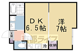 Fortuna打出浜 1DKの間取図画像