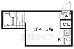 パティス大宮 ワンルームの間取図画像