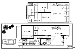 下鴨夜光町1−2貸家