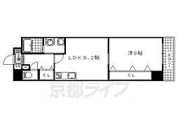 エリーフラッツ浜大津 1LDKの間取図画像