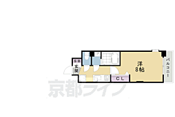 Luxe京都西大路 1Kの間取図画像