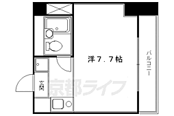 プラネシア京都 1Kの間取図画像