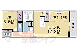 D-ROOM東矢倉 2LDKの間取図画像