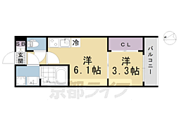 ハーモニーテラス深草越後屋敷町 2階/202