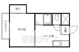 プチメゾンKT 1DKの間取図画像