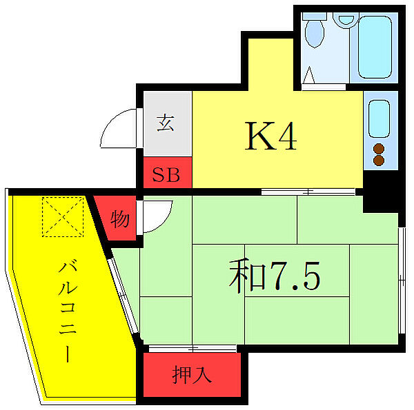 コスモ三杉 303｜東京都板橋区富士見町(賃貸マンション1K・3階・25.00㎡)の写真 その2