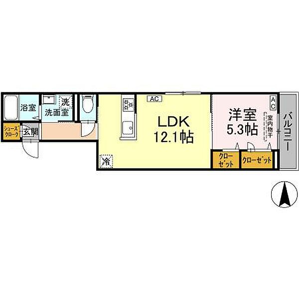 レクシア千住緑町 302｜東京都足立区千住緑町2丁目(賃貸アパート1LDK・3階・42.40㎡)の写真 その2