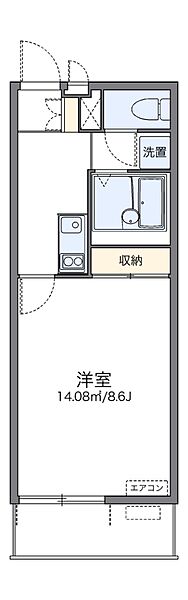 レオネクストカーサ川口飯塚 204｜埼玉県川口市飯塚4丁目(賃貸マンション1K・2階・26.08㎡)の写真 その2