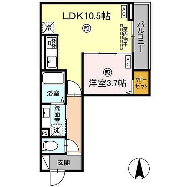 レクシア東尾久 301｜東京都荒川区東尾久3丁目(賃貸アパート1LDK・3階・36.26㎡)の写真 その1