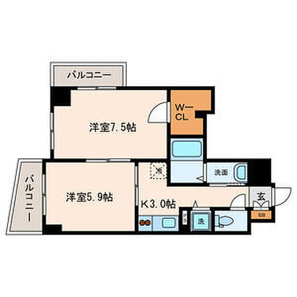 ラルジュ　マノワール 501｜東京都台東区竜泉1丁目(賃貸マンション2K・5階・39.01㎡)の写真 その2