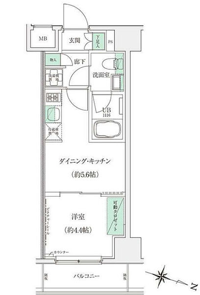 ＳＴＡＮＤＺ板橋本町 302｜東京都板橋区本町(賃貸マンション1DK・3階・25.08㎡)の写真 その2