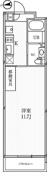 ルクレ高田馬場 304｜東京都新宿区高田馬場3丁目(賃貸マンション1K・3階・30.38㎡)の写真 その2