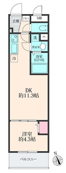 FOREST　RESIDENCE　TOKIWADAI 203｜東京都板橋区南常盤台2丁目(賃貸マンション1LDK・2階・35.52㎡)の写真 その2