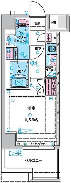 GENOVIA 川口元郷 801｜埼玉県川口市元郷2丁目(賃貸マンション1K・8階・21.00㎡)の写真 その2