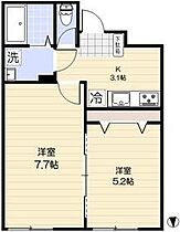 ピュイ西新井 402 ｜ 東京都足立区西新井2丁目20-8（賃貸マンション2K・4階・43.02㎡） その2