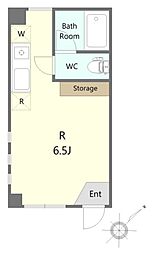 ラパラッツォ ワンルームの間取図画像