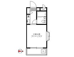 セントヒルズ目白 ワンルームの間取図画像