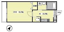 Maison219 1Kの間取図画像