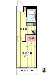 グランドール目白 1Kの間取図画像
