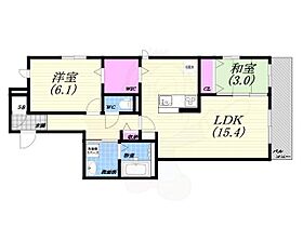 トリシア上甲子園  ｜ 兵庫県西宮市上甲子園４丁目（賃貸アパート2LDK・3階・61.52㎡） その2