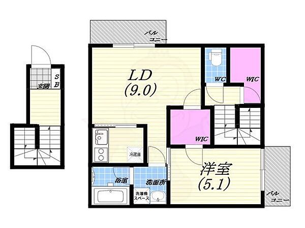 フォレストメゾン芦屋西蔵 ｜兵庫県芦屋市西蔵町(賃貸アパート1LDK・2階・50.31㎡)の写真 その2