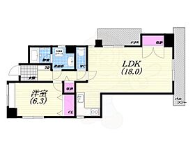 芦屋ニューコーポ1番館  ｜ 兵庫県芦屋市打出町（賃貸マンション1LDK・7階・51.89㎡） その2