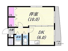 兵庫県西宮市石刎町（賃貸マンション1DK・2階・33.05㎡） その2