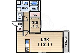 メゾン・ド・リオ  ｜ 兵庫県西宮市甲子園町（賃貸アパート1LDK・1階・38.85㎡） その2