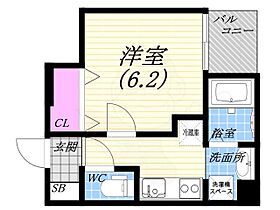 クルーセ夙川  ｜ 兵庫県西宮市寿町5番15号（賃貸マンション1K・1階・23.10㎡） その2