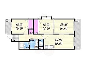 兵庫県西宮市柳本町（賃貸マンション3LDK・4階・61.00㎡） その2