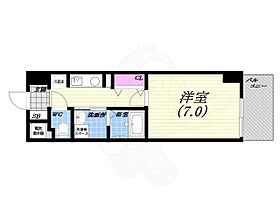 SUN CUBE  ｜ 兵庫県西宮市田中町5番17号（賃貸マンション1K・6階・24.90㎡） その2