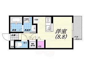 兵庫県西宮市広田町12番68号（賃貸アパート1R・1階・27.08㎡） その2