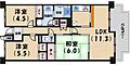 白鷹香枦園マンション3階13.5万円
