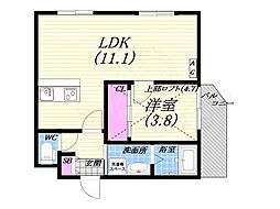 間取図画像 1LDK