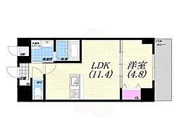 TreLontano 1LDKの間取図画像
