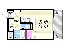 グラン・プラスシャトー ワンルームの間取図画像