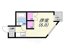 パークハイムイトー ワンルームの間取図画像