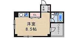 ウイング曙 ワンルームの間取図画像