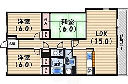 エルシャポー北名次 3LDKの間取図画像