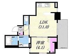 PerfectLife夕陽ヶ丘 1LDKの間取図画像
