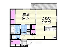 アルカンシエル  ｜ 兵庫県西宮市中殿町（賃貸アパート1LDK・1階・49.87㎡） その2